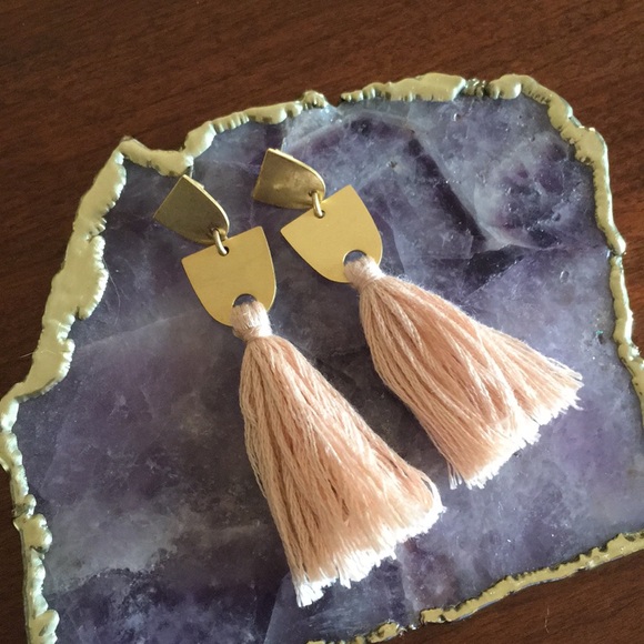 Madewell Jewelry - Madewell peach tassel earrings